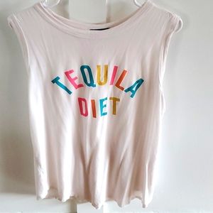 Tequila diet tank top women's large